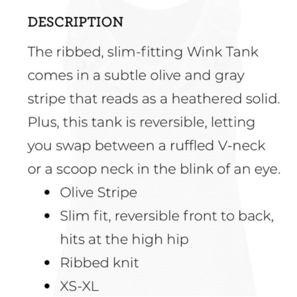 CABI WINK TANK IN OLIVE STRIPE #6143 - MEDIUM - NWT! - Picture 9 of 9